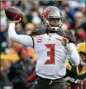  ?? DYLAN BUELL / GETTY IMAGES ?? Tampa Bay quarterbac­k Jameis Winston will miss the first three games this season, suspended for violating the NFL’s personal conduct policy.