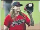  ?? TONY DEJAK — THE ASSOCIATED PRESS ?? Cleveland Indians starting pitcher Mike Clevinger gets another ball after giving up a home run in the first inning in a baseball game, Wednesday, Aug. 26, 2020, in Cleveland.