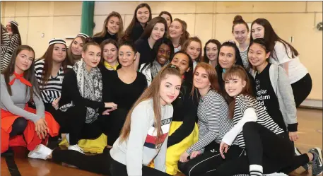  ??  ?? Sacred Heart girls in rehearsals for their upcoming school play.