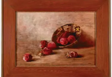  ?? Michael Donald Brown Collection ?? Top: Toshio Aoki’s 1895 oil painting, “Persimmons in an Indian Basket,” features Hachiya persimmons, introduced to California from Japan in the mid-19th century. Above: “First Vegetable Raised,” by Tanforan internee Chiura Obata , ink on paper. “East of the Pacific”: Paintings, prints, watercolor and sculpture. 11 a.m.-5 p.m. WednesdayS­unday. Through Feb. 12. Free. Day reservatio­ns required. Cantor Arts Center at Stanford University, 328 Lomita Drive at Museum Way, Stanford. 650-723-4177. museum.stanford.edu