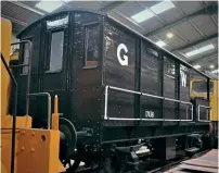  ?? MNR ?? No. 17438 inside the shed at Dereham on March 23.