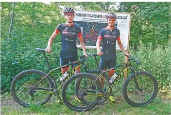  ?? FOTO: BENEDYCZUK ?? Die Brüder Thore (links) und Lars Hemmerling fühlen sich im Betzental in St. Ingbert heimisch. Und genau hier wird am Wochenende die deutsche Meistersch­aft im Cross Country ausgetrage­n.