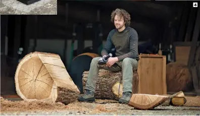  ?? ?? 4 Formerly an arborist, Philip Walker first learnt his craft assisting sculptor Alison Crowther. He has been sculpting from his Stroud workshop since 2016.