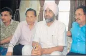  ?? SANJEEV KUMAR/HT ?? Punjab finance minister Manpreet Singh Badal at a press conference in Bathinda on Sunday.