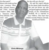  ??  ?? Chris Mhlanga