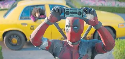  ??  ?? Ryan Reynolds as the title character in “Deadpool 2.”