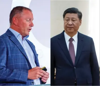  ??  ?? Oljefondet­s leder U Nicolai Tangen har investert mange milliarder i kinesiske selskaper. Nå er spørsmålet hva dette vil ha å si så lenge president Xi Jinping stadig strammer grepet.