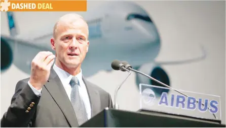  ?? — Reuters ?? Airbus Group Chief Executive Tom Enders speaks during a news conference on the aerospace group’s annual results, in London.