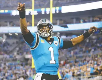  ?? STREETER LECKa/GETTY IMAGES/FILES ?? Panthers quarterbac­k Cam Newton was placed on injured reserve Tuesday, likely ending his season — that is, unless first-year starter Kyle Allen leads Carolina to the playoffs.