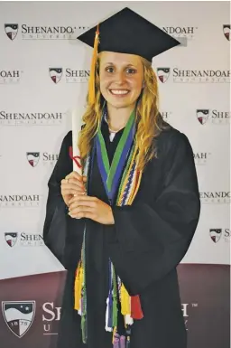  ??  ?? Brittani Renee Dodson received her nursing degree in May, and will work at UVA Medical Center in Charlottes­ville.