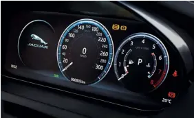  ??  ?? Jaguar claims the speedomete­r will indicate 60mph from a standstill in just 5.9sec