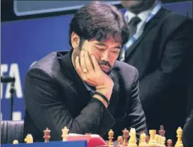  ?? SAMIR JANA / HT ?? ▪ Hikaru Nakamura won three and drew six games over three days of rapid competitio­n.