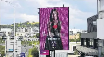  ?? PHOTO: SYLVIE WHINRAY ?? Looking out . . . There are at least two cameras capturing real time data on all Lumo’s 25 digital billboards around the country.