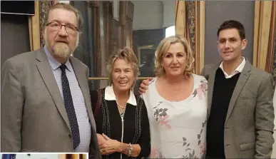  ??  ?? ABOVE: Alan Stanford, Helena Ruuth Burrowes, Ciara Burrowes and Kim Burrowes at the launch of ‘Trusted Like the Fox’.
LEFT: The late Wesley Burrowes.