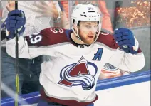  ?? USA TODAY Sports ?? THIS TURN: After nine seasons in the league, Colorado star Nathan MacKinnon gets his first chance to win a Stanley Cup when the final begins tonight against the two-time defending champion Lightning.