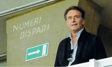  ??  ?? Presidente Massimo Cellino, cagliarita­no, 61 anni, è alla guida del Brescia dal 10 agosto scorso ( LaPresse/Cavicchi)