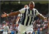  ??  ?? RONDON CALLING: Albion’s striker celebrates