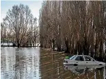  ??  ?? Water covers the Waihola campground south of Henley between Mosgiel and Balclutha.