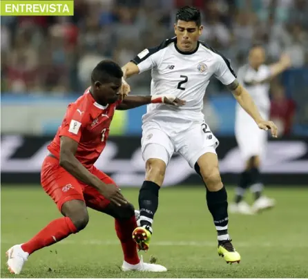  ?? NATASHA PiSAREnKO ?? Johnny Acosta fue mundialist­a con Costa Rica en la Copa del Mundo de Rusia 2018.