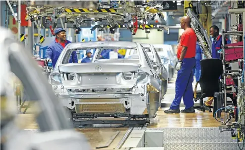  ?? Picture: Bloomberg via Getty Images/Kevin Sutherland ?? The BMW Rosslyn plant in Tshwane. BMW will be part of a delegation accompanyi­ng the German president to SA this week.