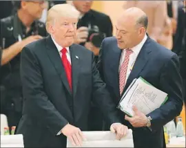  ?? Michael Sohn Associated Press ?? GARY COHN has been seen as a moderating force in the Trump White House. He will leave his post as National Economic Council director within weeks.