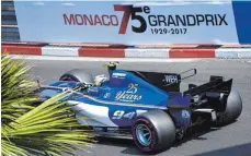  ?? FOTO: AFP ?? Jähes Renn-Ende in Monte Carlo: Pascal Wehrlein im Sauber.