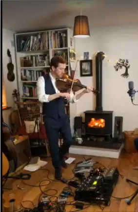  ??  ?? Colm’s Facebook Live shows from his home in Monamolin have been a big hit.