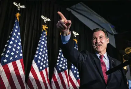  ?? STEFAN JEREMIAH/AP ?? Democrat Tom Suozzi didn’t shy away from talking about immigratio­n during his winning campaign for a vacant seat in the U.S. House of Representa­tives. In addition, he distanced himself from the White House in other ways at times during the race.
MORE INFORMATIO­N