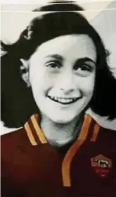  ?? Ansa ?? La 15enne uccisa
Anna Frank è stata deportata da Amsterdam in un campo di sterminio