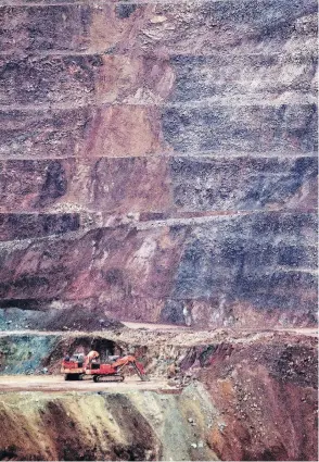  ?? PEDRO PARDO / AFP / GETTY IMAGES FILES ?? A view of the Canadian Goldcorp gold mine in Mexico. “Gold equities are cheap in a relative, historic context,” says analyst Andrew Kaip at BMO Capital Markets.