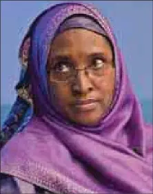  ??  ?? Minister of Finance Zainab Ahmed