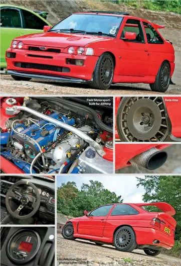  ?? ?? Field Motorsport­built for 489bhp
So delicious that our photograph­er fainted
Rota rims