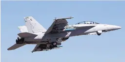  ?? AIJAZ RAHI/ASSOCIATED PRESS ?? A U.S. Air Force F-18 Super Hornet fighter, similar to this one seen at a 2011 air show in India, shot down a Syrian government jet, according to the Pentagon.