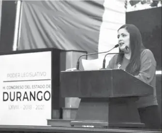  ??  ?? Diputada Alicia Gamboa Martínez