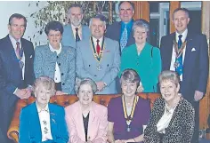  ??  ?? Silvie, front left, was guest speaker at Perth Inner Wheel.