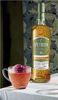  ?? ?? TIPPLE: The Speyburn Single Malt Scotch Whisky and the Jubilee Punch cocktail.