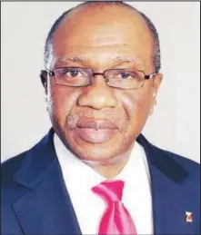  ??  ?? CBN Governor, Godwin Emefiele