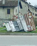  ??  ?? Città colpita Un’immaginesi­mbolo della devastazio­ne a Feltre