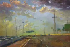  ??  ?? 3 3. George Billis Gallery, Freeway, oil on linen, 24 x 36”, by Derek Buckner.