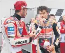  ??  ?? Márquez y Dovizioso, el duelo del año