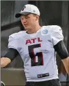  ?? CHARLES TRAINOR JR./MIAMI HERALD VIA AP ?? Falcons punter Cameron Nizialek punted six times for 324 yards (36.5 net average), with a long of 60 yards, in one exhibition game.