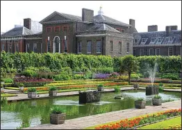  ??  ?? Nation’s treasure: London’s Kensington Palace and its formal gardens, the spectacula­r Cupola room and the impressive King’s Gallery – both part of the King’s State Apartments