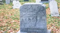  ?? SIMPSON
CAROLYN ?? John Henry Bowes and Christiann­a Bowes are buried side by side in historic Camp Hill Cemetery in Halifax.