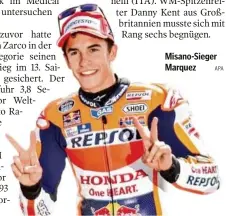  ??  ?? Misano-Sieger Marquez