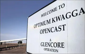  ?? PHOTO: REUTERS ?? An entrance to the Optimum Kwagga coal mine in Mpumalanga in this file picture. The former Public Protector’s report has provided some fairly damning evidence about Gupta-owned Tegeta’s purchase of Optimum Coal Holdings.