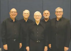  ?? Submitted photo ?? CONDUCTORS: Hot Springs Concert Band’s associate conductors, from left, are Hal Thompson, Bill Crook, Bill Morgan, Claude Smith and Ken Williams. Photo is courtesy of Becky Harvey.