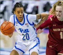  ?? Associated Press ?? Jayla Everett scored a team-high 22 points for Pitt Wednesday in its ACC tournament loss to Boston College.