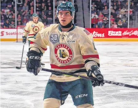  ?? FACEBOOK ?? Joel Bishop is changing teams and changing leagues, but he’s staying Halifax. The forward from St. John’s, who with the QMJHL’S Halifax Mooseheads the last four years, will be attending Saint Mary’s University and skating with Huskies of the AUS this season.