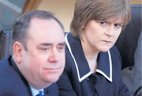  ??  ?? WHAT HAPPENED?: Alex Salmond and his then-deputy first minister Nicola Sturgeon were at one time close friends.