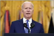  ?? PATRICK SEMANSKY — THE ASSOCIATED PRESS ?? President Joe Biden speaks during an event to mark Internatio­nal Women’s Day in the East Room of the White House in Washington on Monday.